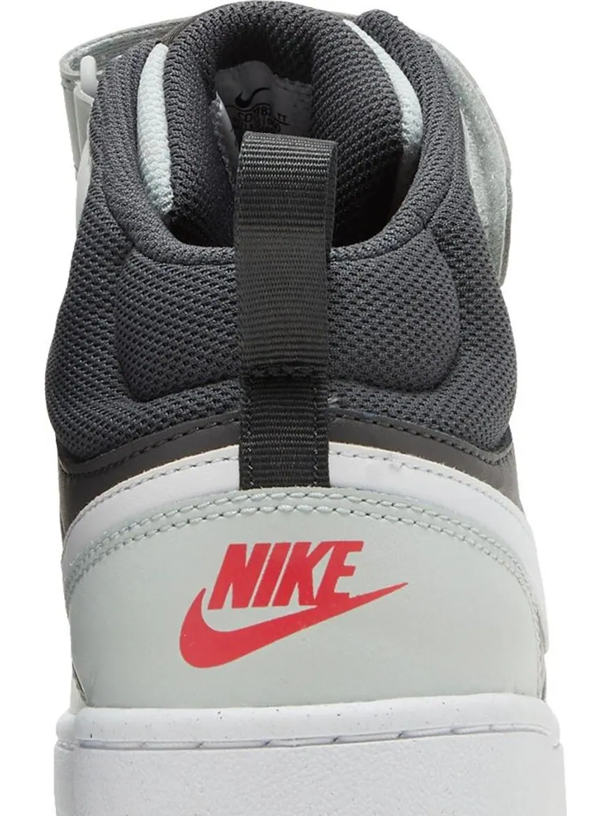 Кроссовки Nike Court Borough Mid 2 GS 'Medium Ash Light Silver' — изображение 7 из 8, серый
