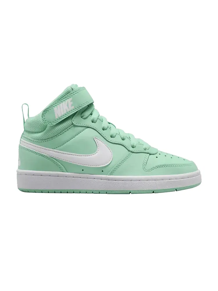 Кроссовки Nike Court Borough Mid 2 GS 'Emerald Rise' — изображение 1 из 1, белый