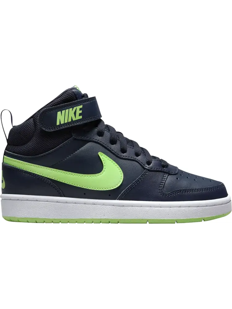Кроссовки Court Borough Mid 2 GS 'Dark Obsidian Lime Blast' — изображение 1 из 1, синий