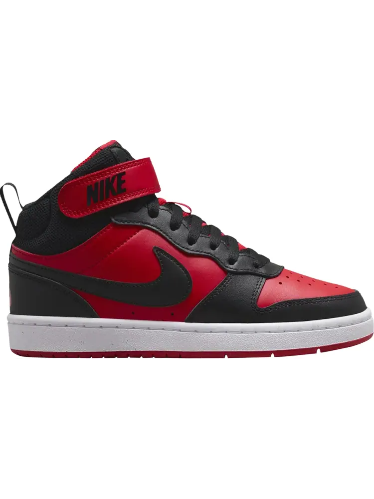 Кроссовки Court Borough Mid 2 GS 'Black University Red' — изображение 1 из 1, красный