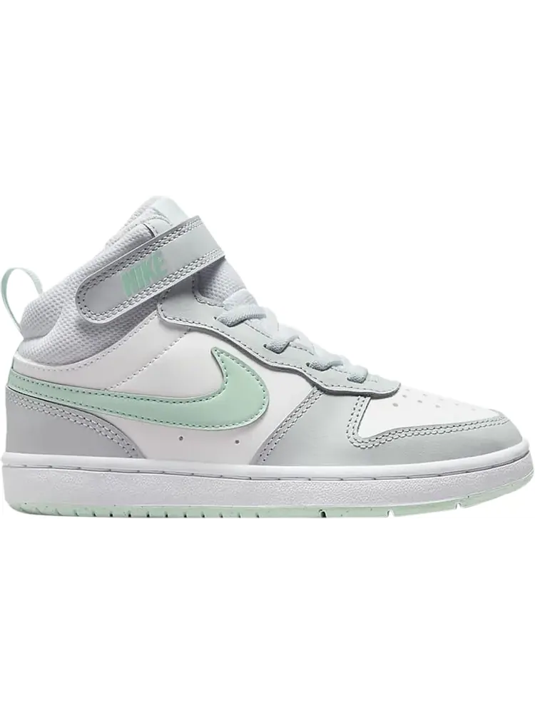 Кроссовки Nike Court Borough Mid 2 PS 'Pure Platinum Mint Foam' — изображение 1 из 1, серый