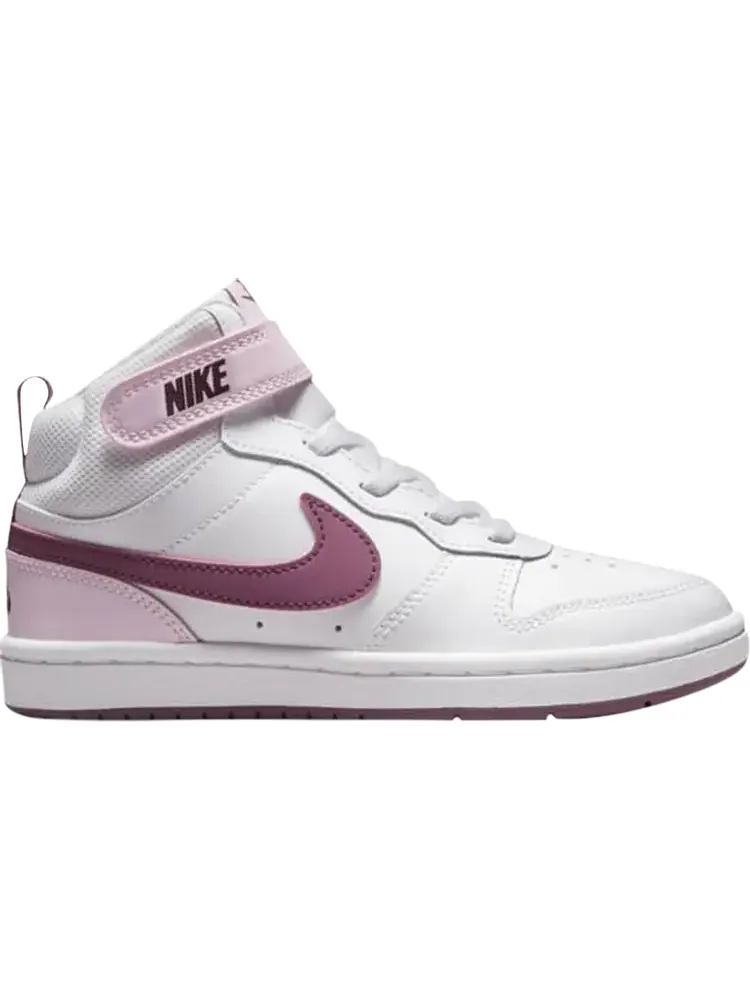 Кроссовки Nike Court Borough Mid 2 PSV 'Pink Foam' — изображение 1 из 1, белый