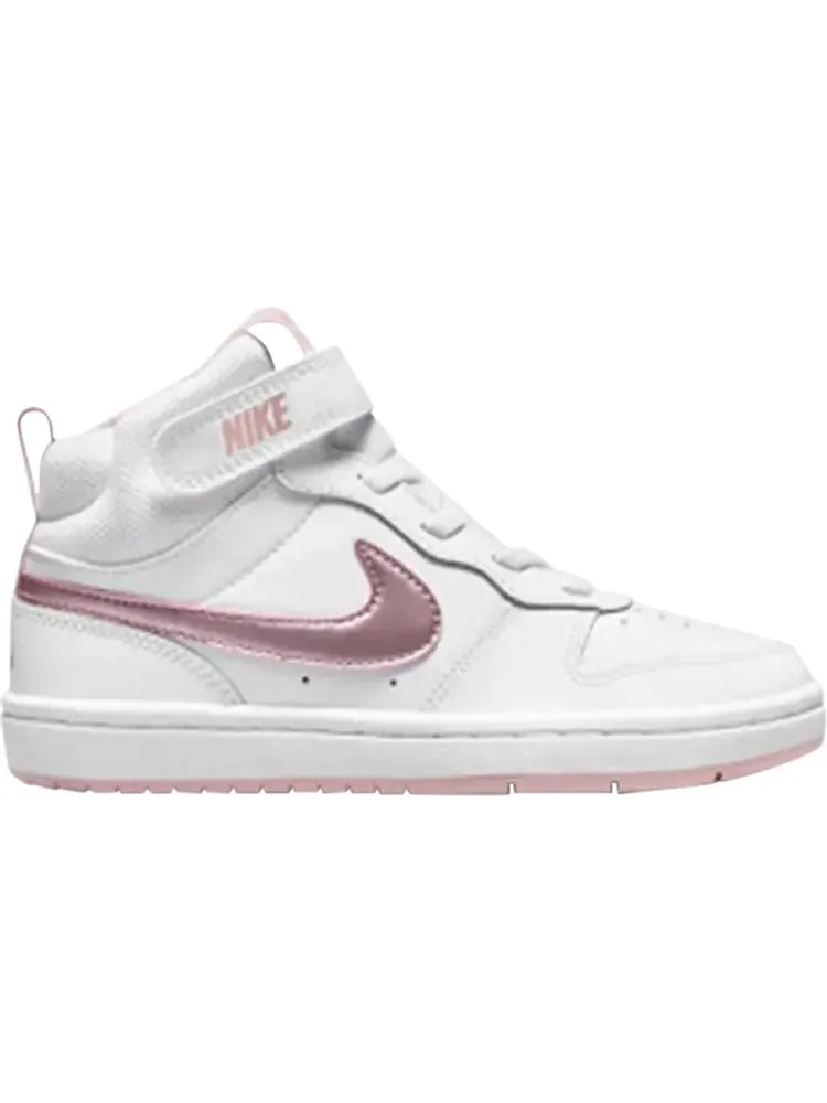 Кроссовки Nike Court Borough Mid 2 PSV 'White Pink Glaze' — изображение 1 из 1, белый