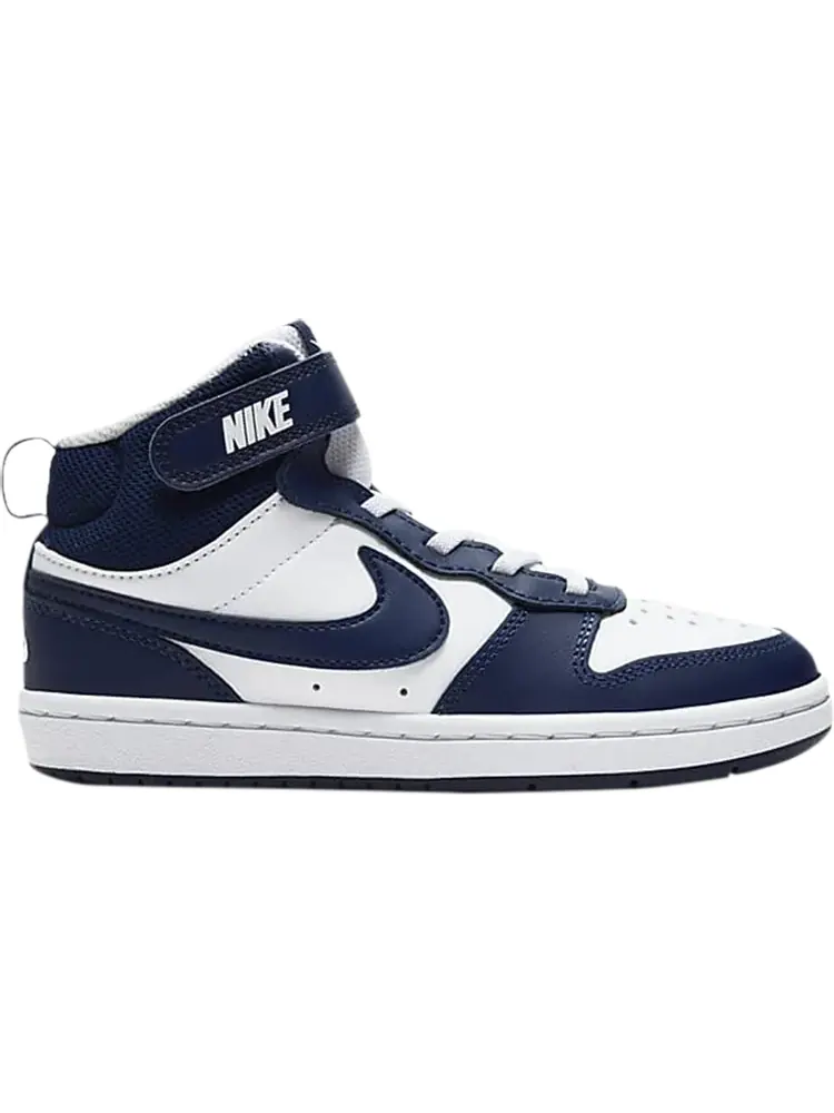 Кроссовки Nike Court Borough Mid 2 PSV 'White Signal Blue' — изображение 1 из 1, белый