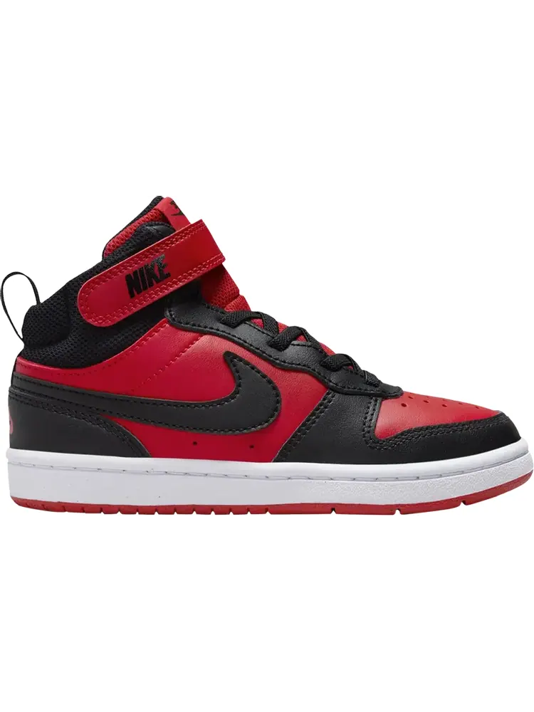 Кроссовки Court Borough Mid PS 'Black University Red' — изображение 1 из 1, красный