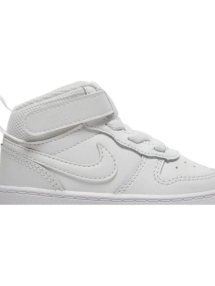 Кроссовки Nike Court Borough Mid 2 TD 'Triple White' — изображение 2 из 8, белый