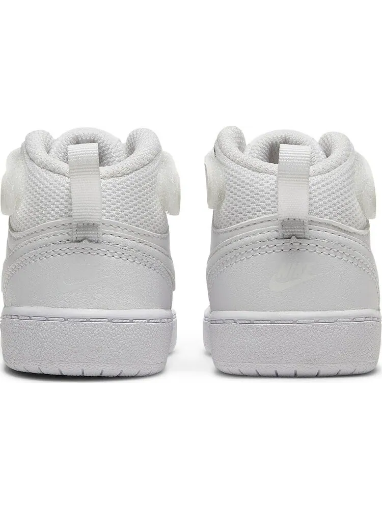 Кроссовки Nike Court Borough Mid 2 TD 'Triple White' — изображение 6 из 8, белый