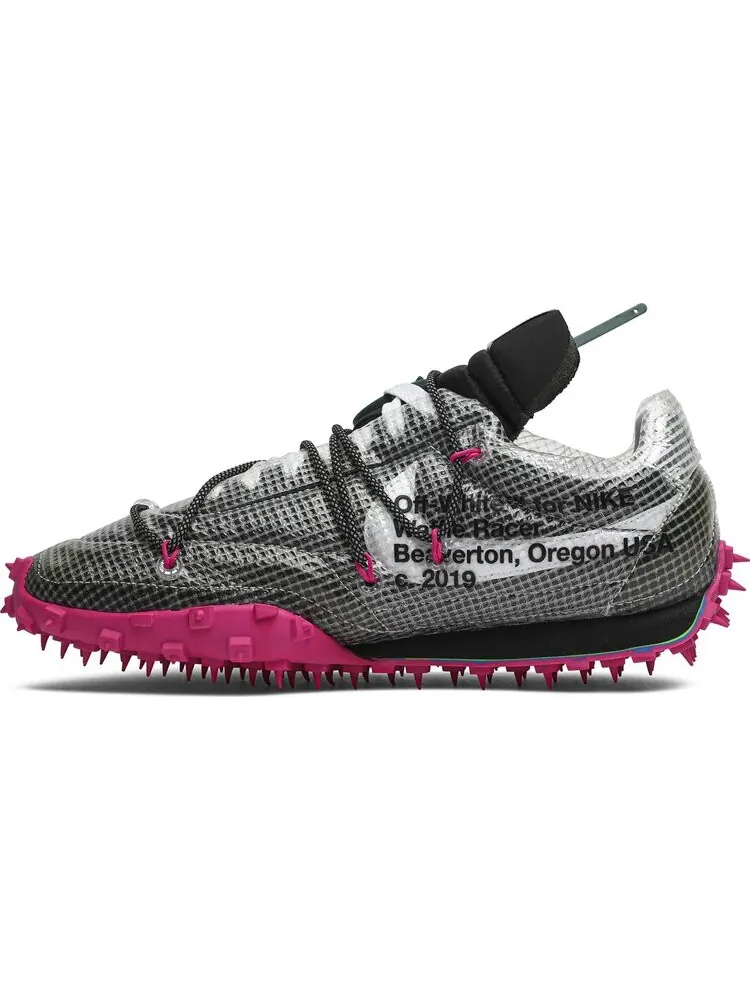 Кроссовки Nike Off-White x Wmns Waffle Racer 'Fuchsia' — изображение 3 из 8, черный