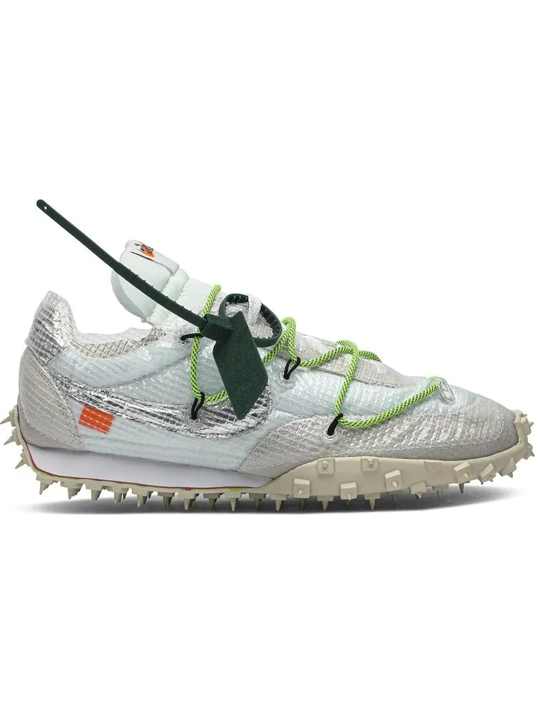 Кроссовки Nike Off-White x Wmns Waffle Racer 'Electric Green' — изображение 1 из 8, белый