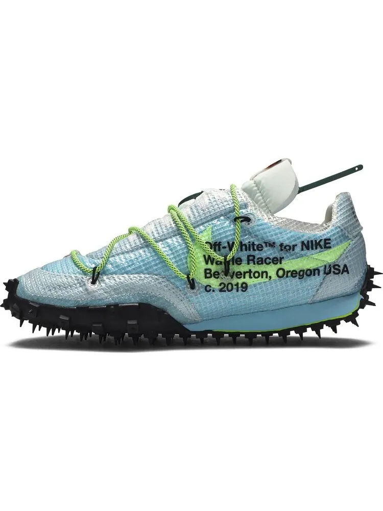 Кроссовки Nike Off-White x Wmns Waffle Racer 'Vivid Sky' — изображение 3 из 8, синий