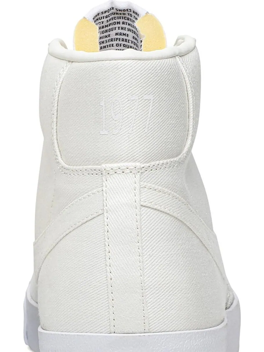 Кроссовки Nike Blazer Mid '77 Canvas 'Sail' — изображение 7 из 8, бежевый