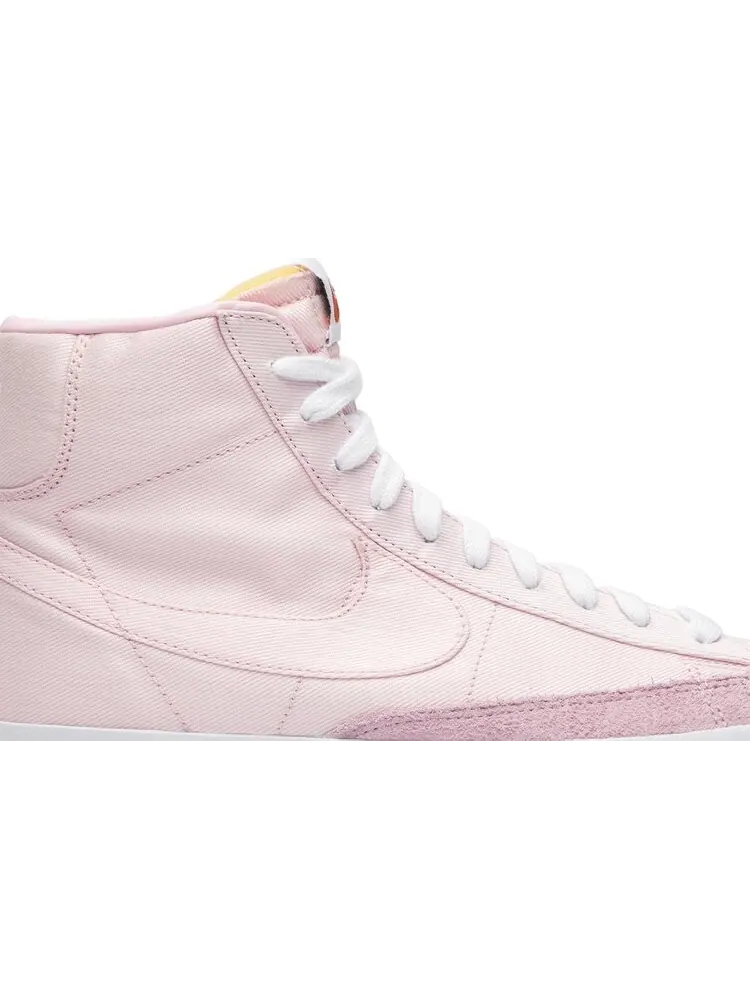 Кроссовки Nike Blazer Mid '77 Canvas 'Pink Foam' — изображение 2 из 8, розовый