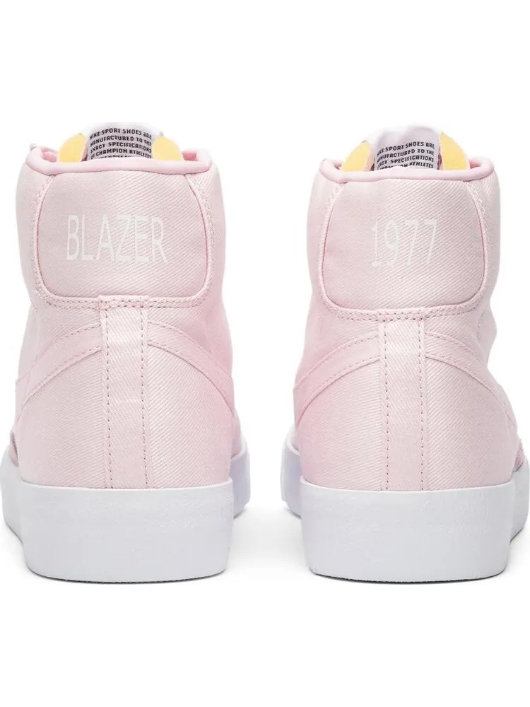 Кроссовки Nike Blazer Mid '77 Canvas 'Pink Foam' — изображение 6 из 8, розовый