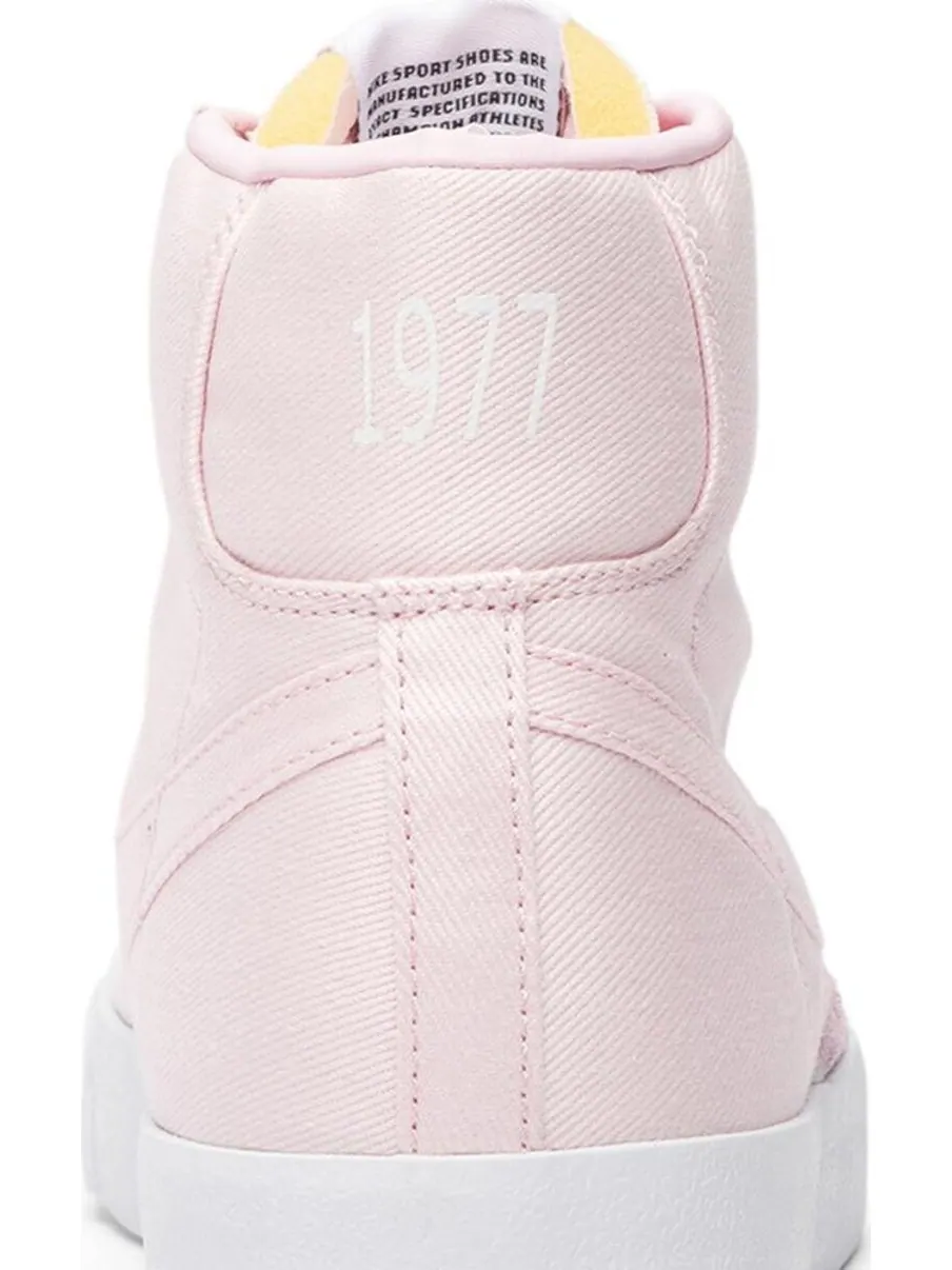 Кроссовки Nike Blazer Mid '77 Canvas 'Pink Foam' — изображение 7 из 8, розовый