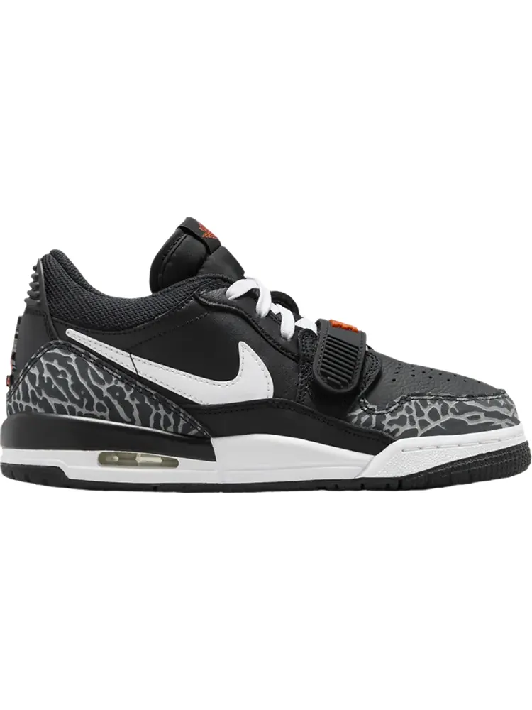 Кроссовки Jordan Legacy 312 Low GS 'Black White Safety Orange' — изображение 1 из 1, черный