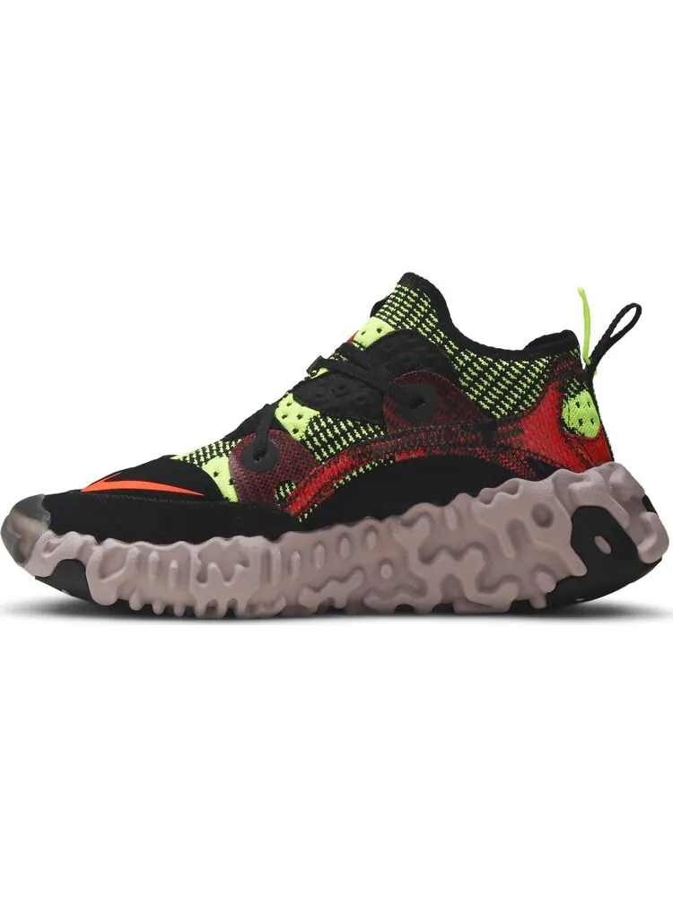 Кроссовки Nike ISPA OverReact Flyknit 'Crimson Volt' — изображение 3 из 8, черный