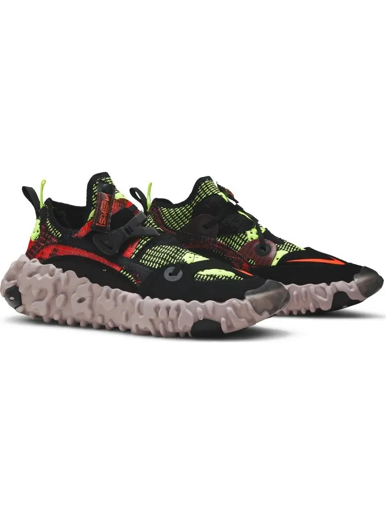 Кроссовки Nike ISPA OverReact Flyknit 'Crimson Volt' — изображение 8 из 8, черный