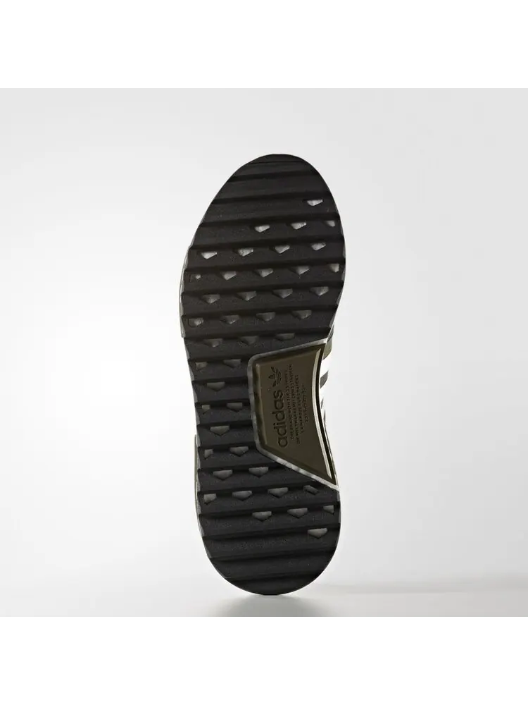 Кроссовки Adidas White Mountaineering x NMD_R1 Trail Primeknit 'Olive' — изображение 5 из 7, зеленый