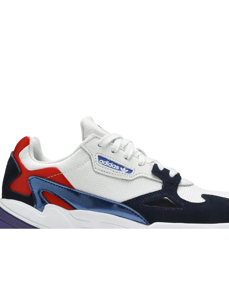 Кроссовки Adidas Wmns Falcon 'Crystal White Navy' — изображение 2 из 4, белый