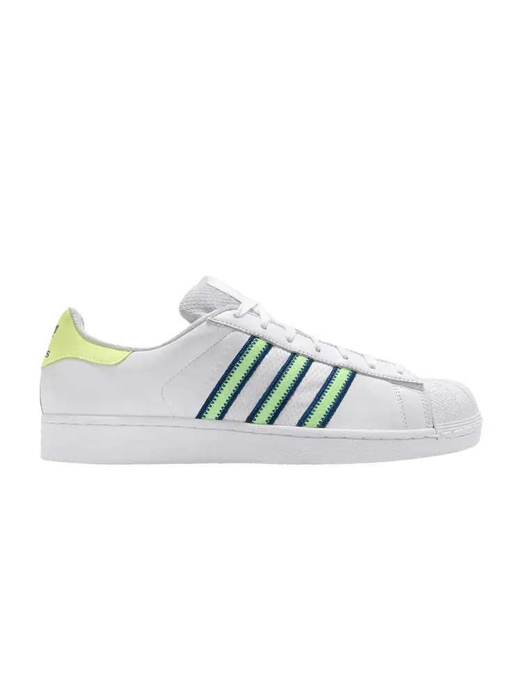 Кроссовки adidas Superstar 'Hi-Res Yellow' — изображение 1 из 1, белый//-желтый