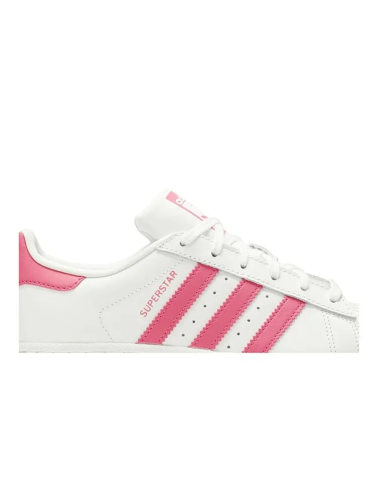 Кроссовки Adidas Superstar J 'White Real Pink' — изображение 2 из 4, белый
