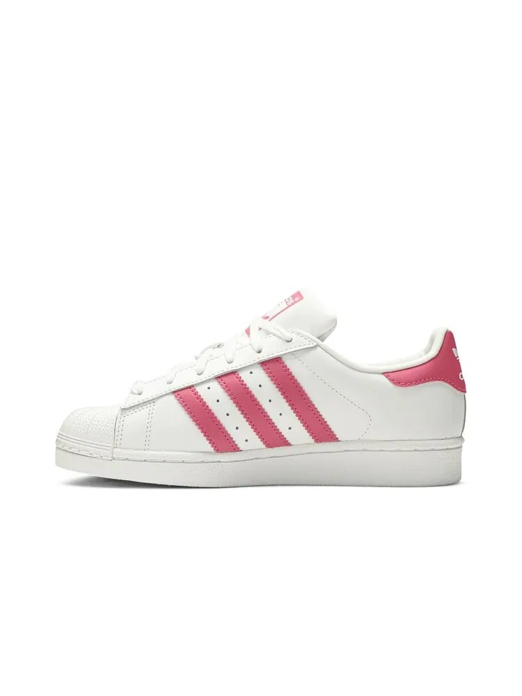 Кроссовки Adidas Superstar J 'White Real Pink' — изображение 3 из 4, белый