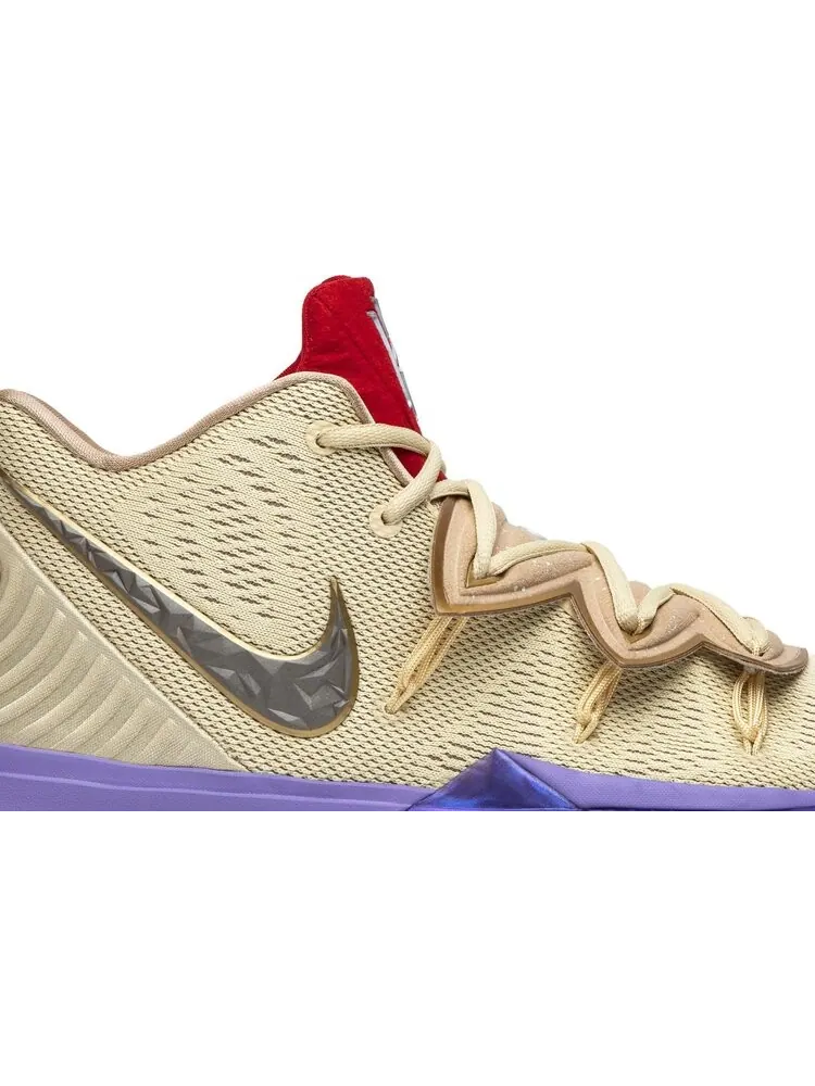 Кроссовки Nike Concepts x Kyrie 5 'Ikhet' Special Box — изображение 2 из 8, бежевый