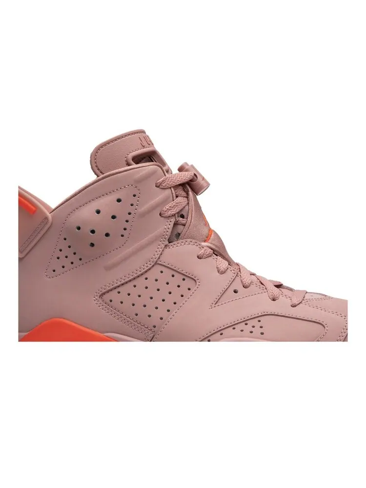 Кроссовки Air Jordan Aleali May x Wmns Air Jordan 6 Retro 'Millennial Pink' — изображение 2 из 4, розовый