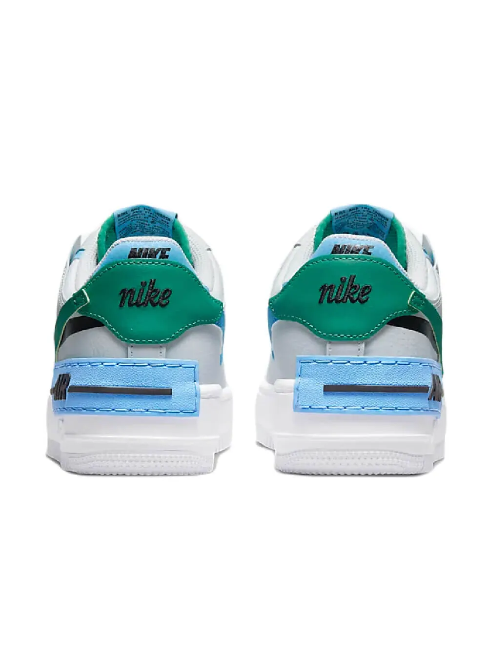 Кросcовки Nike Air Force 1 Shadow — изображение 6 из 8, серый/голубой/зеленый