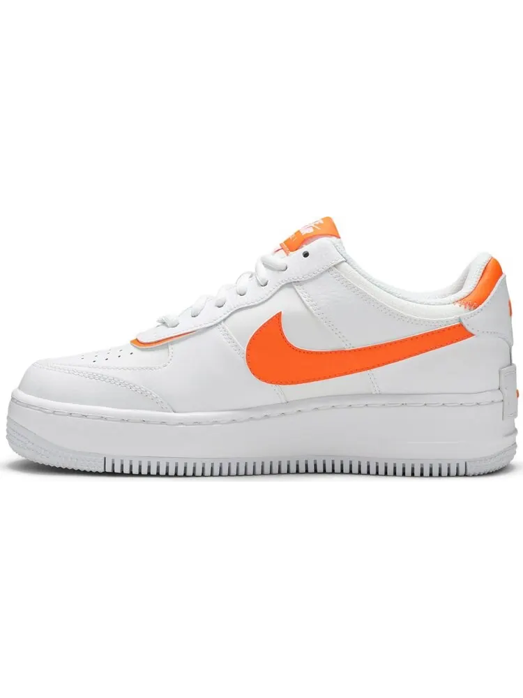 Кроссовки Nike Wmns Air Force 1 Shadow 'Total Orange' — изображение 3 из 8, белый
