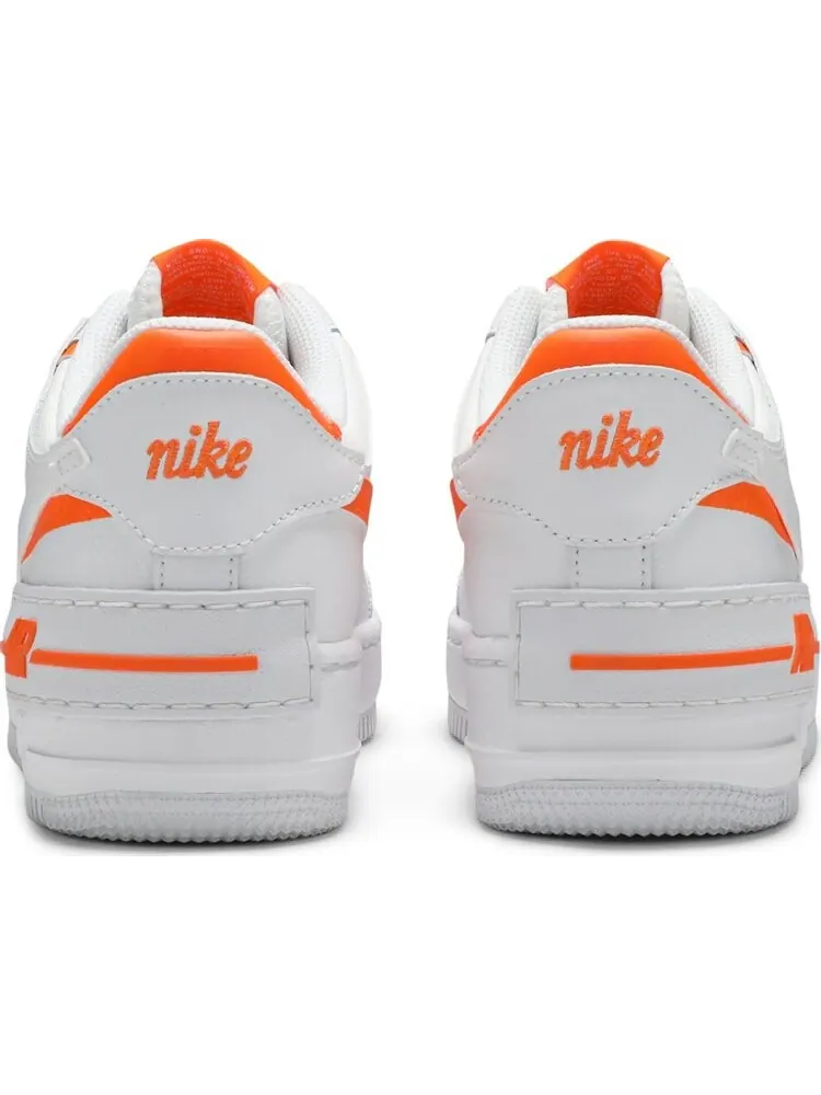 Кроссовки Nike Wmns Air Force 1 Shadow 'Total Orange' — изображение 6 из 8, белый