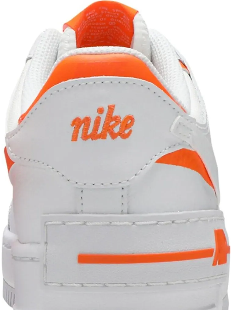 Кроссовки Nike Wmns Air Force 1 Shadow 'Total Orange' — изображение 7 из 8, белый