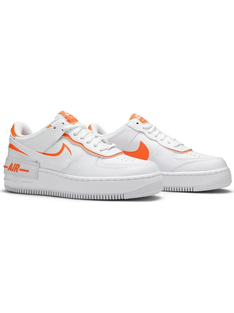Кроссовки Nike Wmns Air Force 1 Shadow 'Total Orange' — изображение 8 из 8, белый