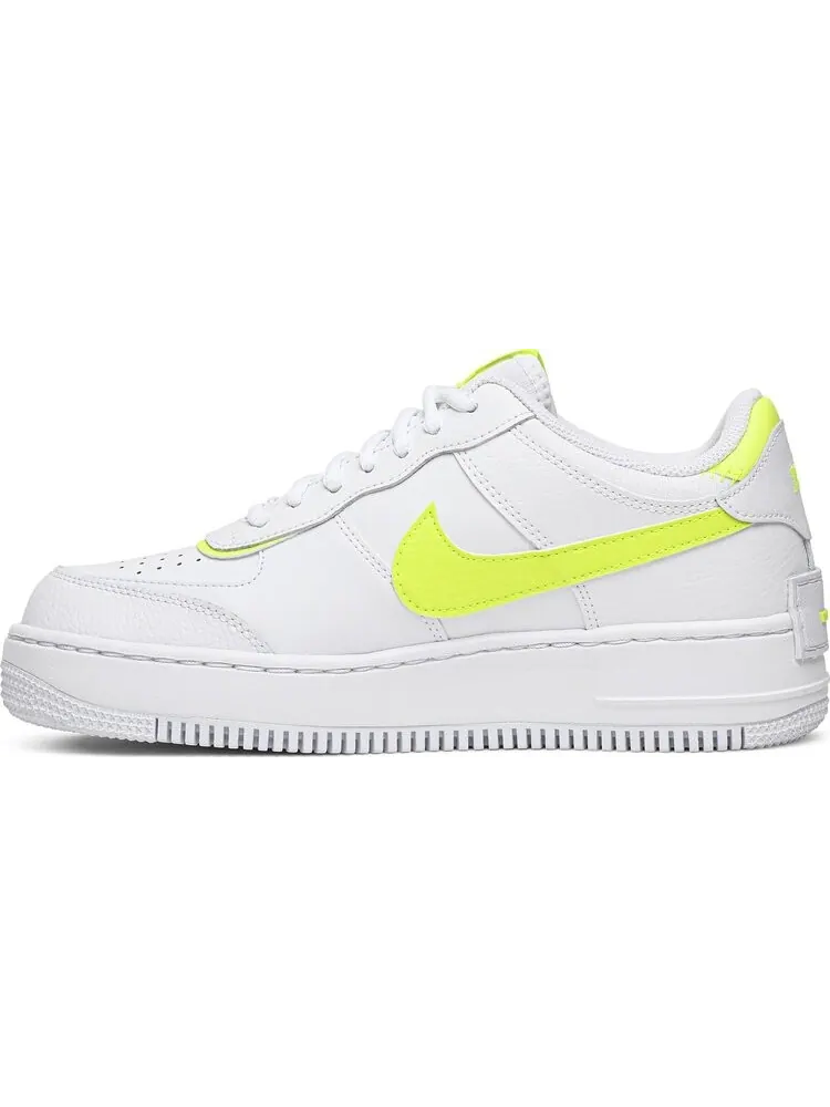 Кроссовки Nike Wmns Air Force 1 Shadow 'Volt' — изображение 3 из 8, белый