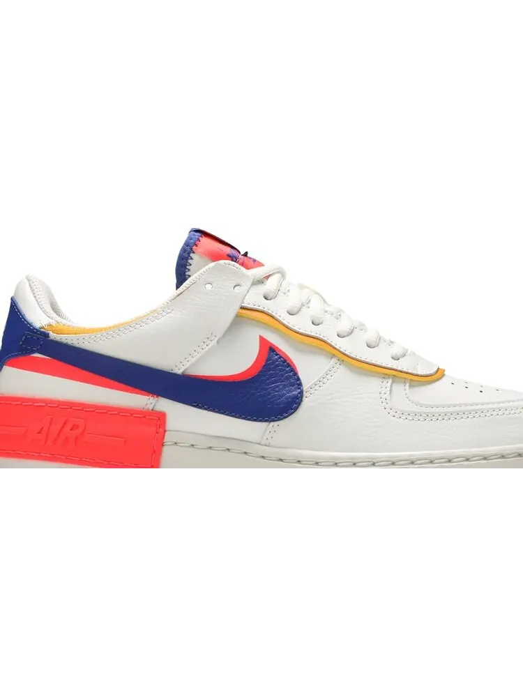 Кроссовки Nike Wmns Air Force 1 Shadow 'White Crimson Blue' — изображение 2 из 8, белый