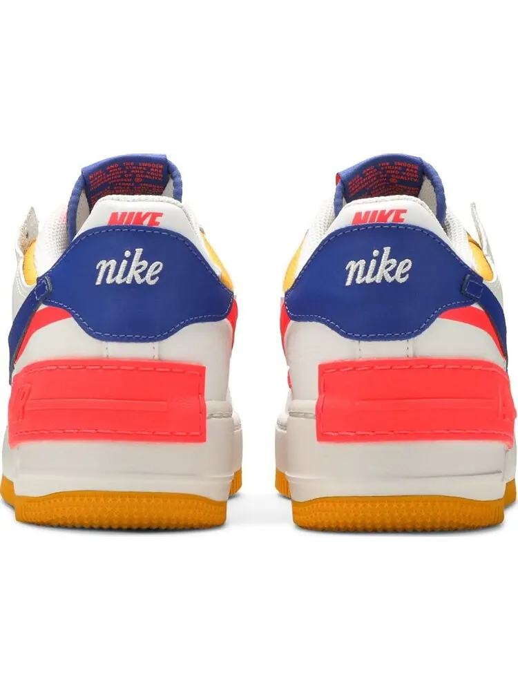 Кроссовки Nike Wmns Air Force 1 Shadow 'White Crimson Blue' — изображение 6 из 8, белый