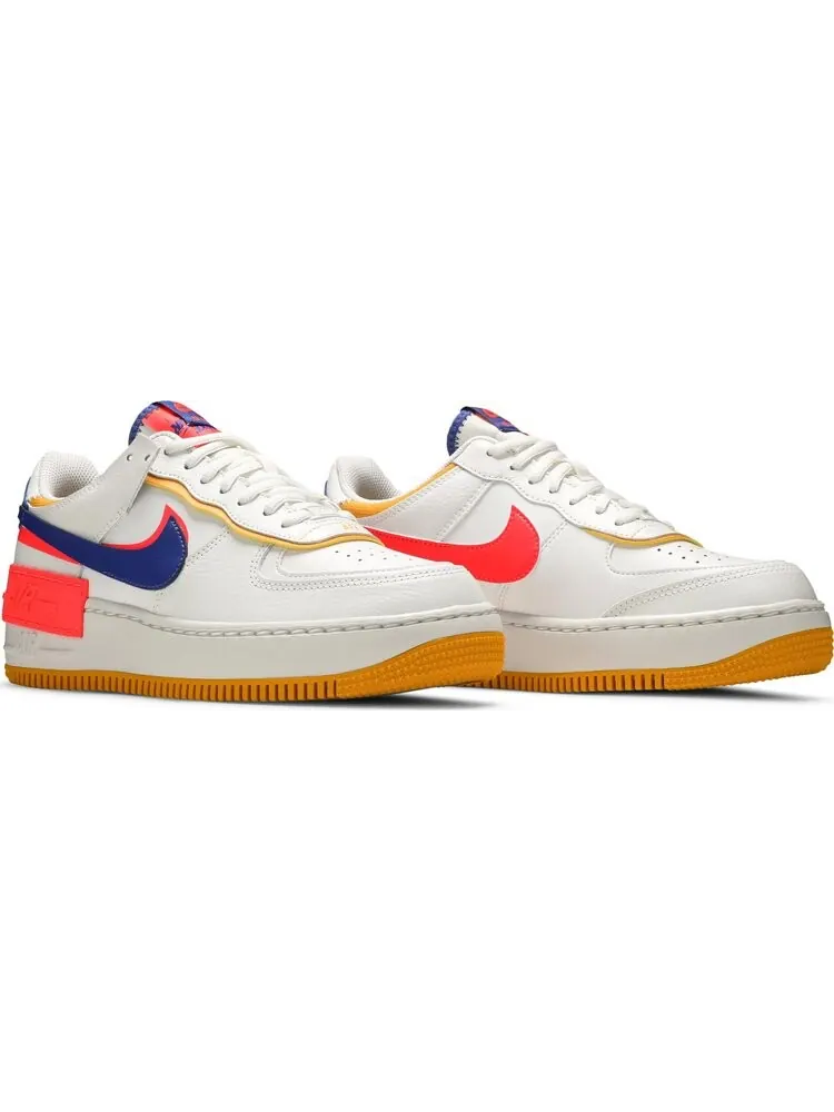 Кроссовки Nike Wmns Air Force 1 Shadow 'White Crimson Blue' — изображение 8 из 8, белый
