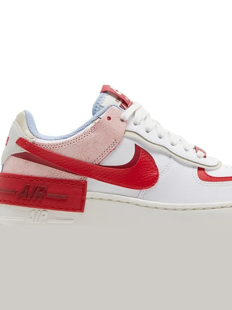 Кроссовки Nike Wmns Air Force 1 Shadow 'Cracked Leather' — изображение 2 из 8, белый