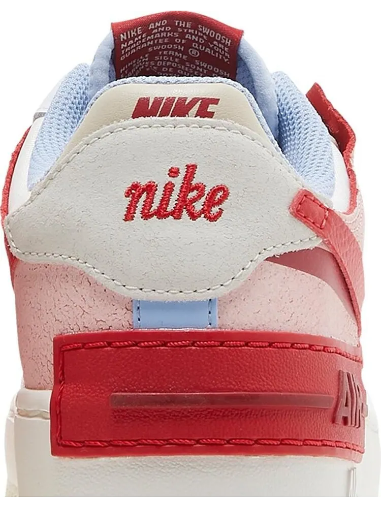 Кроссовки Nike Wmns Air Force 1 Shadow 'Cracked Leather' — изображение 7 из 8, белый