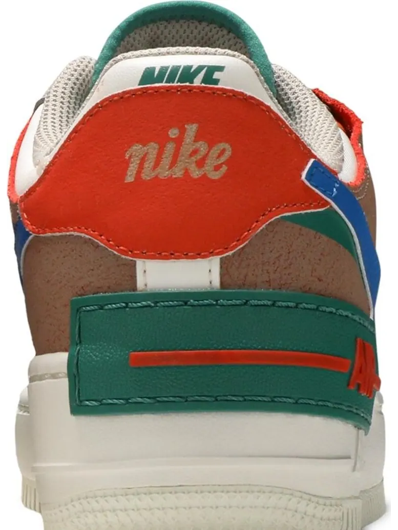 Кроссовки Nike Wmns Air Force 1 Shadow 'Sail Signal Blue Green' — изображение 7 из 8, белый