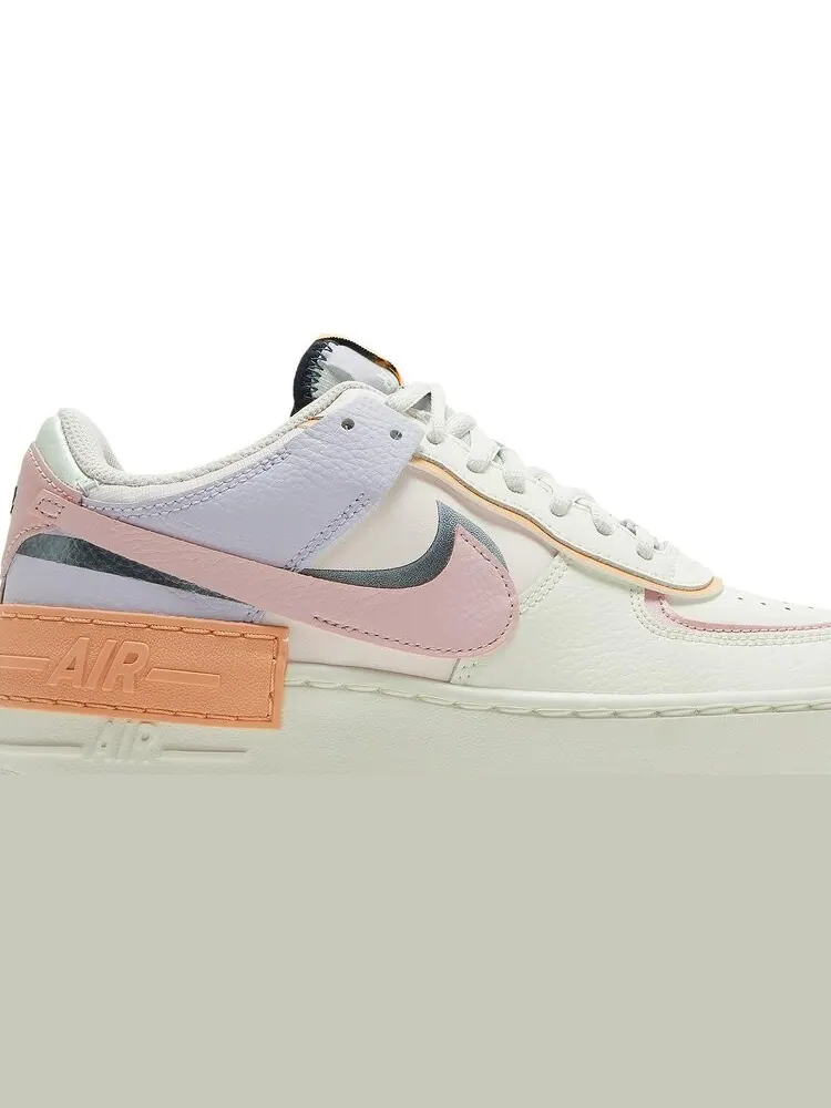 Кроссовки Nike Wmns Air Force 1 Shadow 'Orange Chalk Pink Glaze' — изображение 2 из 8, бежевый