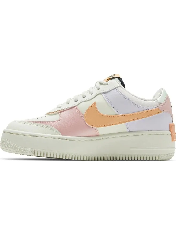 Кроссовки Nike Wmns Air Force 1 Shadow 'Orange Chalk Pink Glaze' — изображение 3 из 8, бежевый