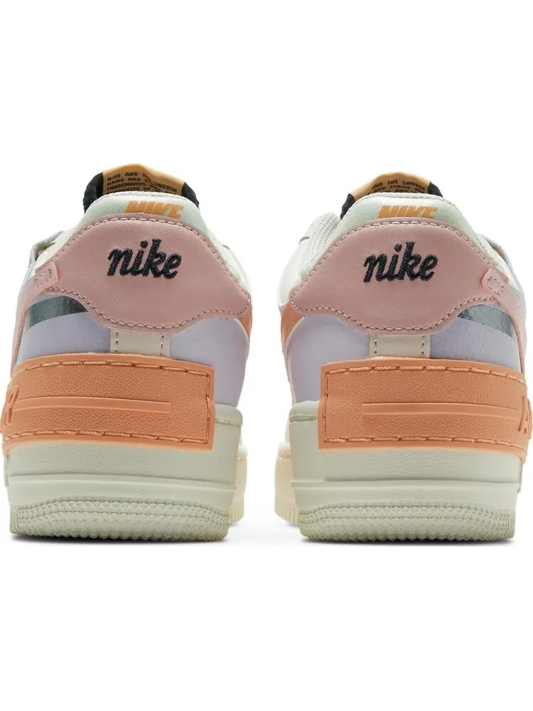 Кроссовки Nike Wmns Air Force 1 Shadow 'Orange Chalk Pink Glaze' — изображение 6 из 8, бежевый
