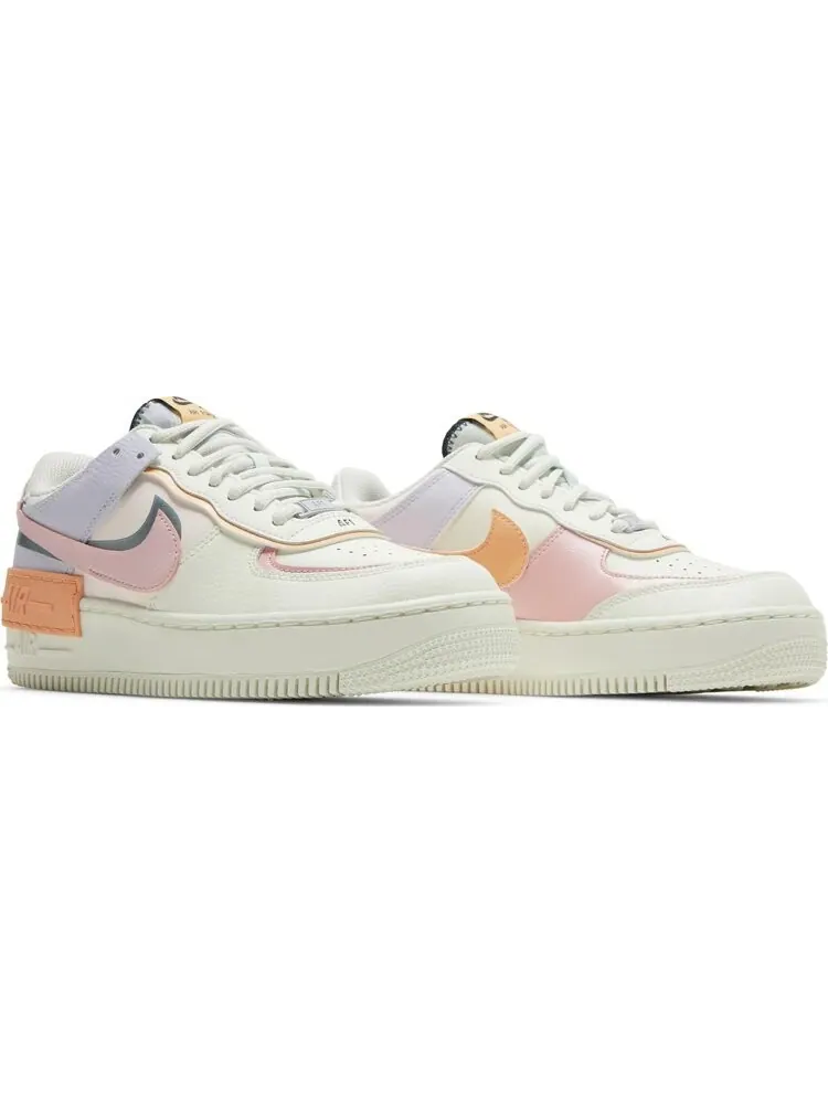 Кроссовки Nike Wmns Air Force 1 Shadow 'Orange Chalk Pink Glaze' — изображение 8 из 8, бежевый