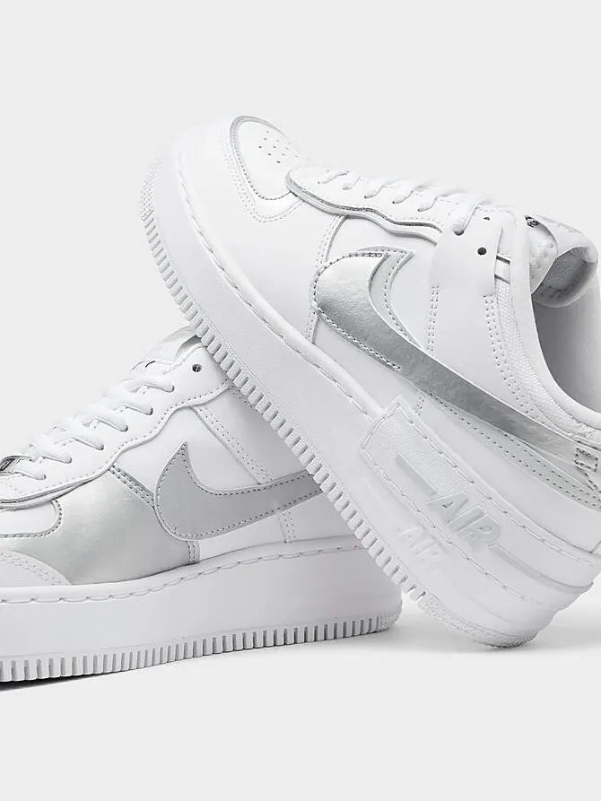 Кроссовки Nike Air Force 1 Shadow — изображение 3 из 6, белый/серый