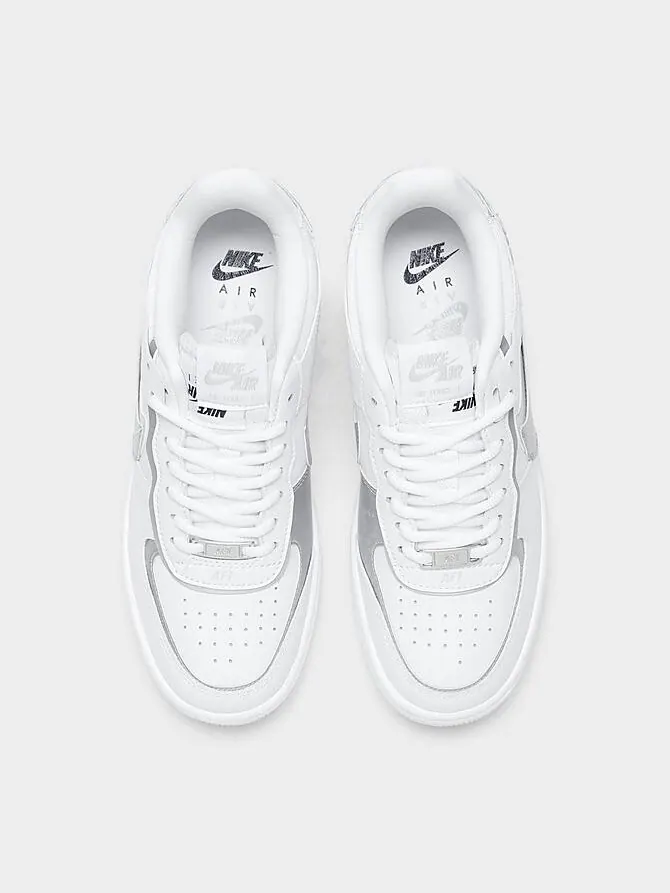 Кроссовки Nike Air Force 1 Shadow — изображение 5 из 6, белый/серый