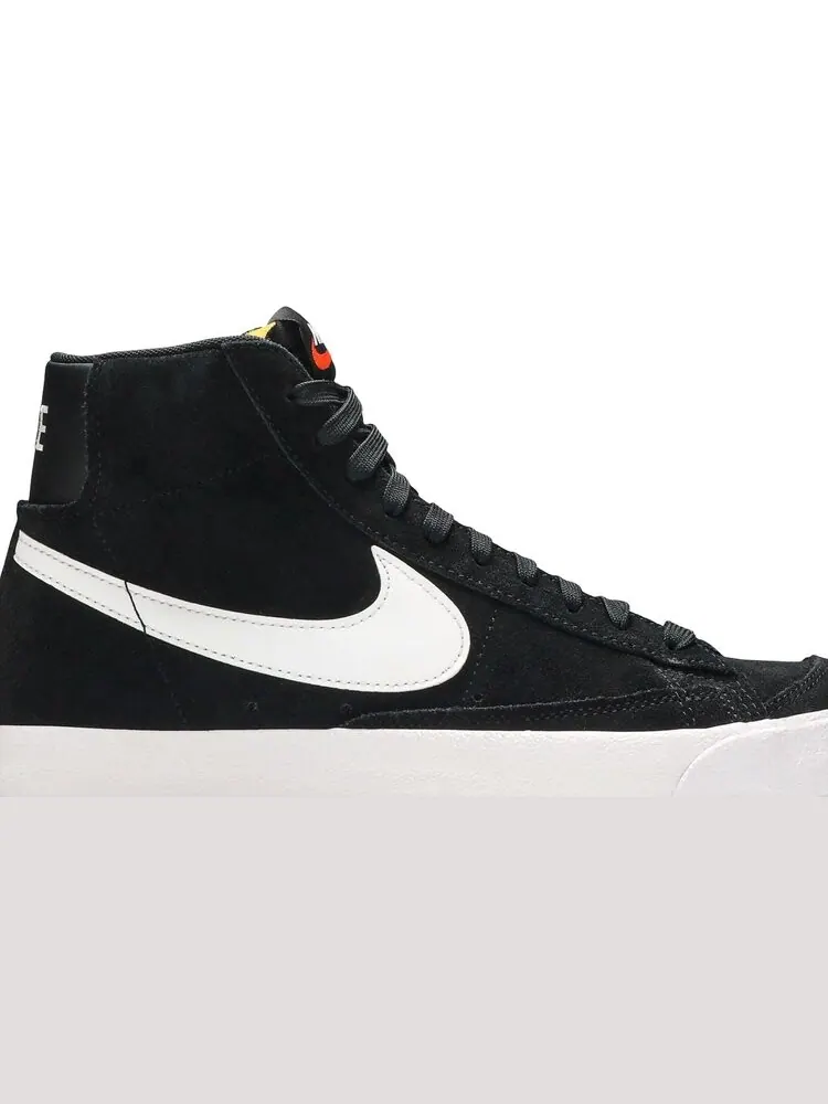 Кроссовки Nike Blazer Mid '77 Suede 'Black White' — изображение 2 из 8, черный