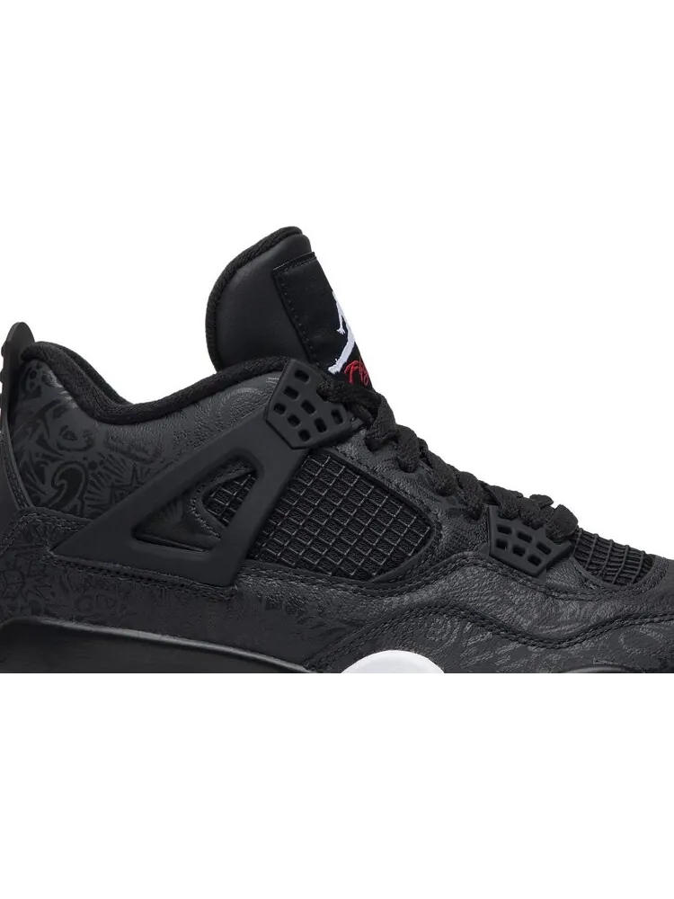 Кроссовки Air Jordan 4 Retro Laser — изображение 2 из 8, черный
