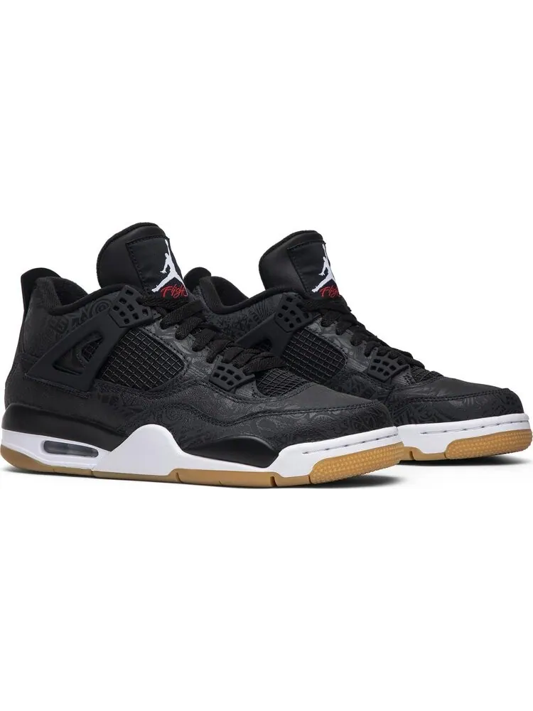 Кроссовки Air Jordan 4 Retro Laser — изображение 8 из 8, черный