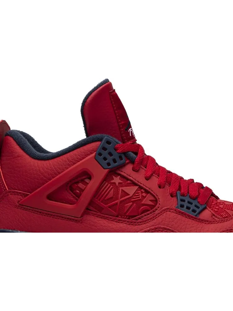 Кроссовки Air Jordan 4 Retro FIBA — изображение 2 из 8, красный
